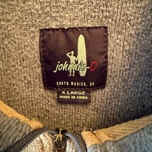 Johnnie-O Gray Quarter Zip Pullover Men's Large | Performance Layer